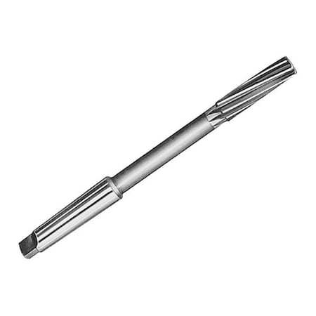 Qualtech Chucking Reamer, Series DWRRTSSP, 1316 Diameter, 11 Overall Length, Morse Taper Shank, 3 Shank DWRRTSSP1-3/16